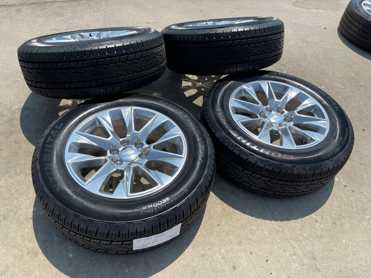 20" Chevy Tahoe Silverado LTZ 5920 OEM wheels rims Yukon 2026 CONTINENTAL NEW