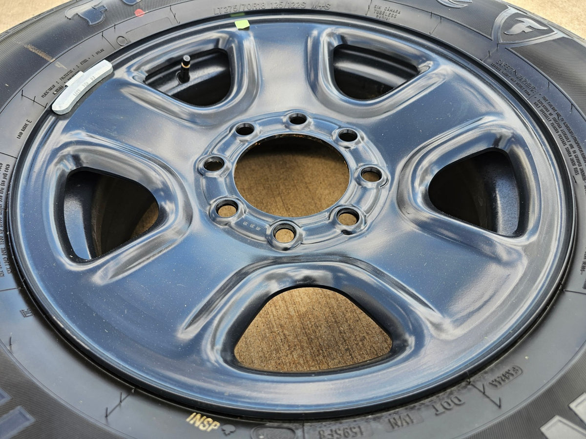 18" Dodge Ram 2500 3500 STEEL black OEM 2473 wheel rim tire 2025 2026 2027 NEW