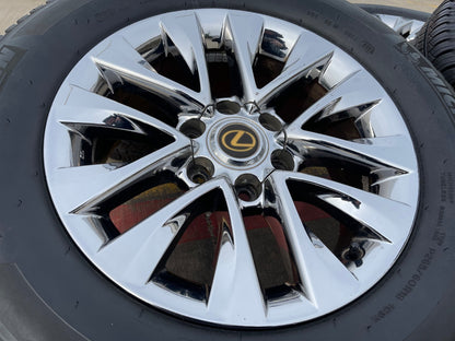 18" Lexus GX460 GX470 Tacoma 4Runner OEM 74297 CHROME wheels rims MICHELIN