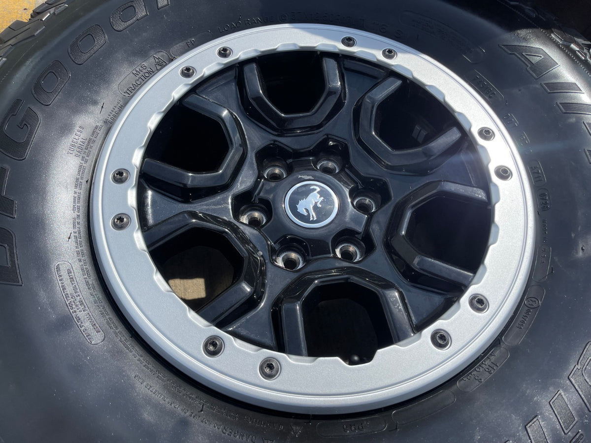 17" Ford Bronco SASQUATCH wheels rims BEADLOCK 10388 Ranger BFG KO2 A/T 37" SET