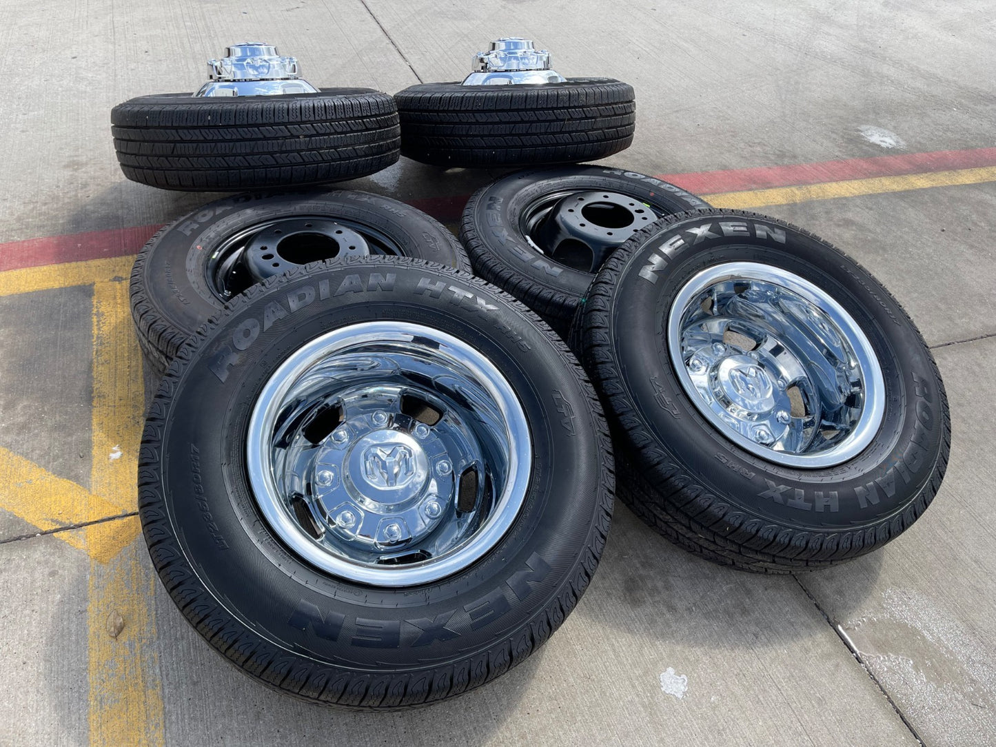 17" Dodge Ram 3500 Dually 8x200 wheels rims 2703 2704 OEM 2024 2025 2026