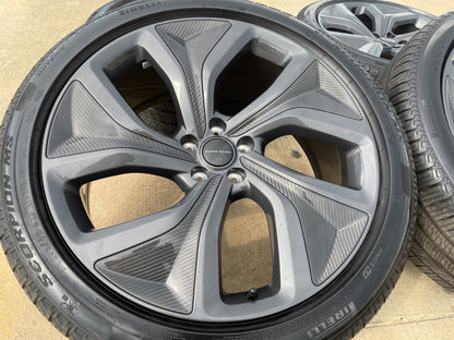 23" Land Rover Range CARBON OEM 72386 wheels rims SET 2025 2026 2027 PIRELLI NEW