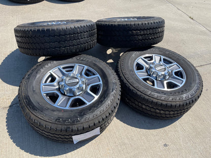 18" Ford F-250 F-350 Lariat FX-4 OEM wheels 10480 10298 tires BRIDGESTONE A/T