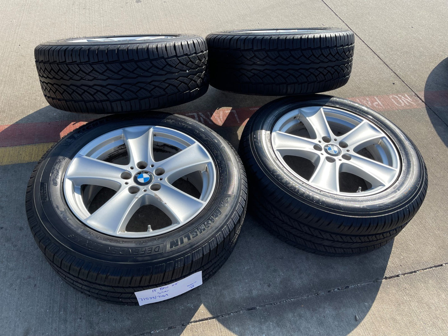 18" BMW OEM X5 71533 71169 Style 209 wheels rims tires 2007 2008 2012 2013 2015