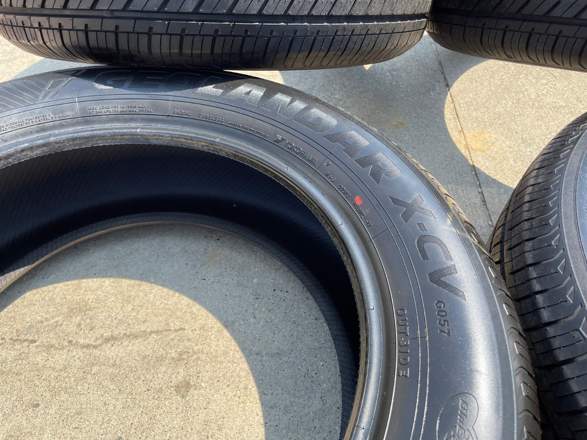 (4) 265/55/20 Yokohama Geolander X-CV tires 113V XL 265/55R20 TAKE OFFS SET NEW