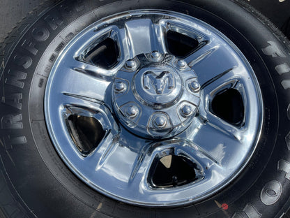 18" Dodge Ram 2500 3500 STEEL chrome OEM 2473 wheels rims SET FIRESTONE NEW