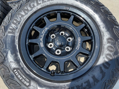 18" AEV SALTA GMC Sierra AT4X Chevy Silverado OEM rims wheels SET NEW GOODYEAR