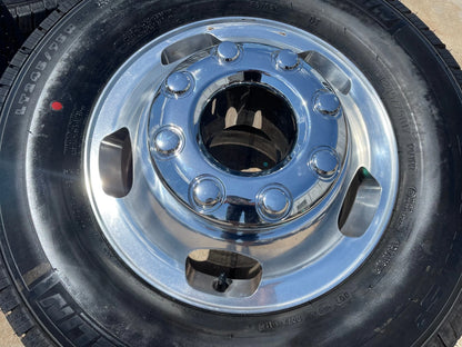 17" Ford F-350 Dually OEM 14077 14078 rims wheels Michelin M/S2 NEW