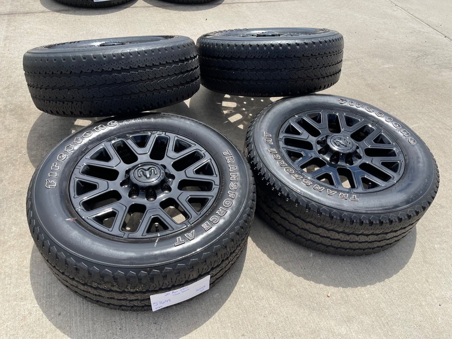 20" Dodge Ram 2500 3500 LARAMIE OEM 51649 wheels rims A/T2 2025 2026