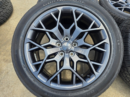 21" Jeep Grand Cherokee L OEM wheels rims 9291 Durango tires CONTINENTAL