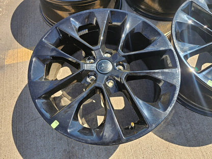 20" Jeep Wrangler HIGH ALTITUDE OEM Black wheels rims Gladiator 9262 96902 NEW