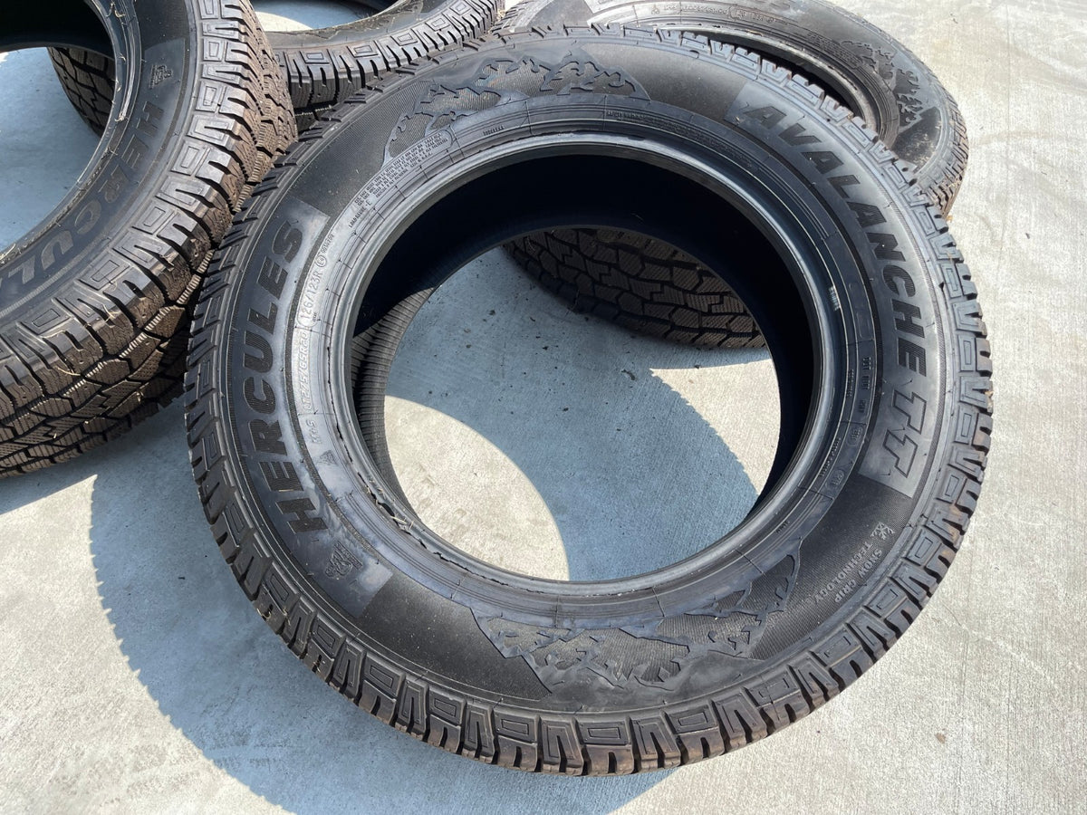 (4) 275/65/20 Hercules Avalanche TT Winter tires 275/65R20 LT 10 ply LR E 126R