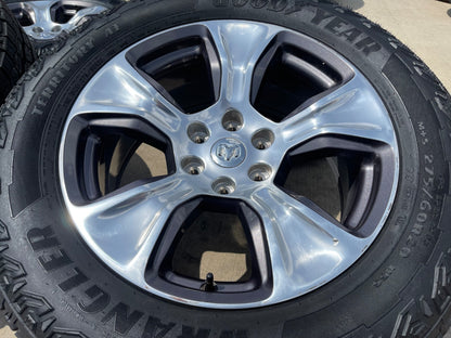 20" Dodge Ram 1500 OEM Laramie LONG HORN wheels rims 2674 tires SET GOODYEAR