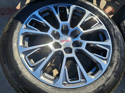 22" GMC Yukon Sierra DENALI OEM wheels rims Tahoe tires 2024 2025 2026 NEW