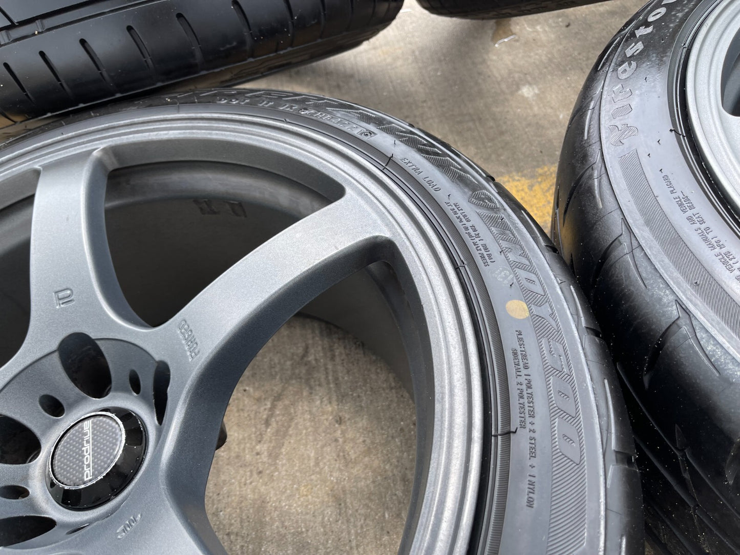 18" Prodrive GC05F wheels rims Mustang Accord Camry 5x114.3 5x4.5 Firehawk tires