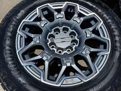 (5) 22" Hummer EV HEV 2500 OEM 8x165 14094 wheels rims 2025 2026 NEW GOODYEAR