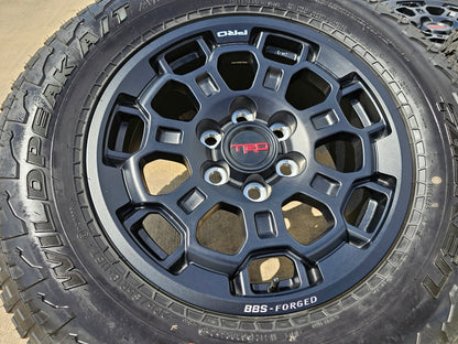 18" Toyota Tundra TRD BBS FORGED OEM black 95458 wheels rims Sequoia 2025 2026