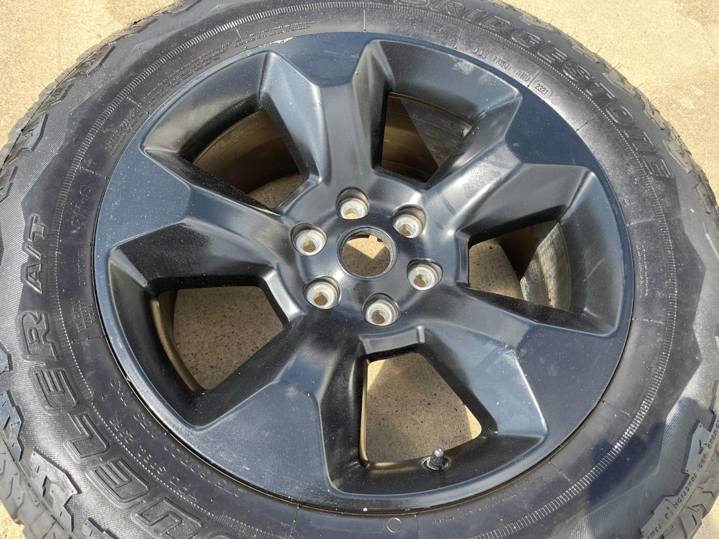 20" Ram 1500 LIMITED Laramie wheel rim black OEM 2675 2722 spare single