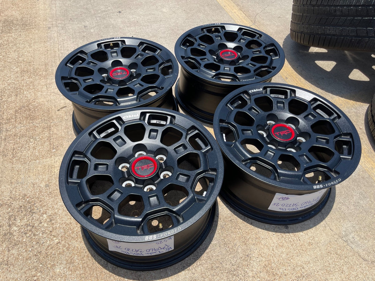 18" Toyota Tundra TRD BBS FORGED OEM black 95458 wheels rims Sequoia NEW