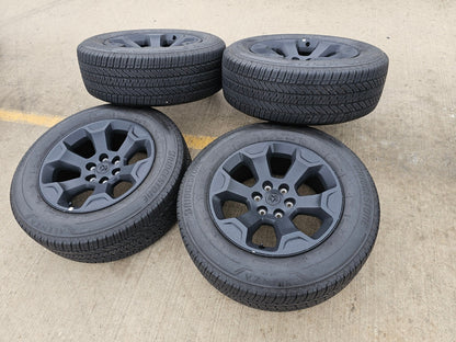 20" Dodge Ram 1500 OEM Laramie Black 2680 wheels rims 2024 2025 2026 BRIDGESTONE