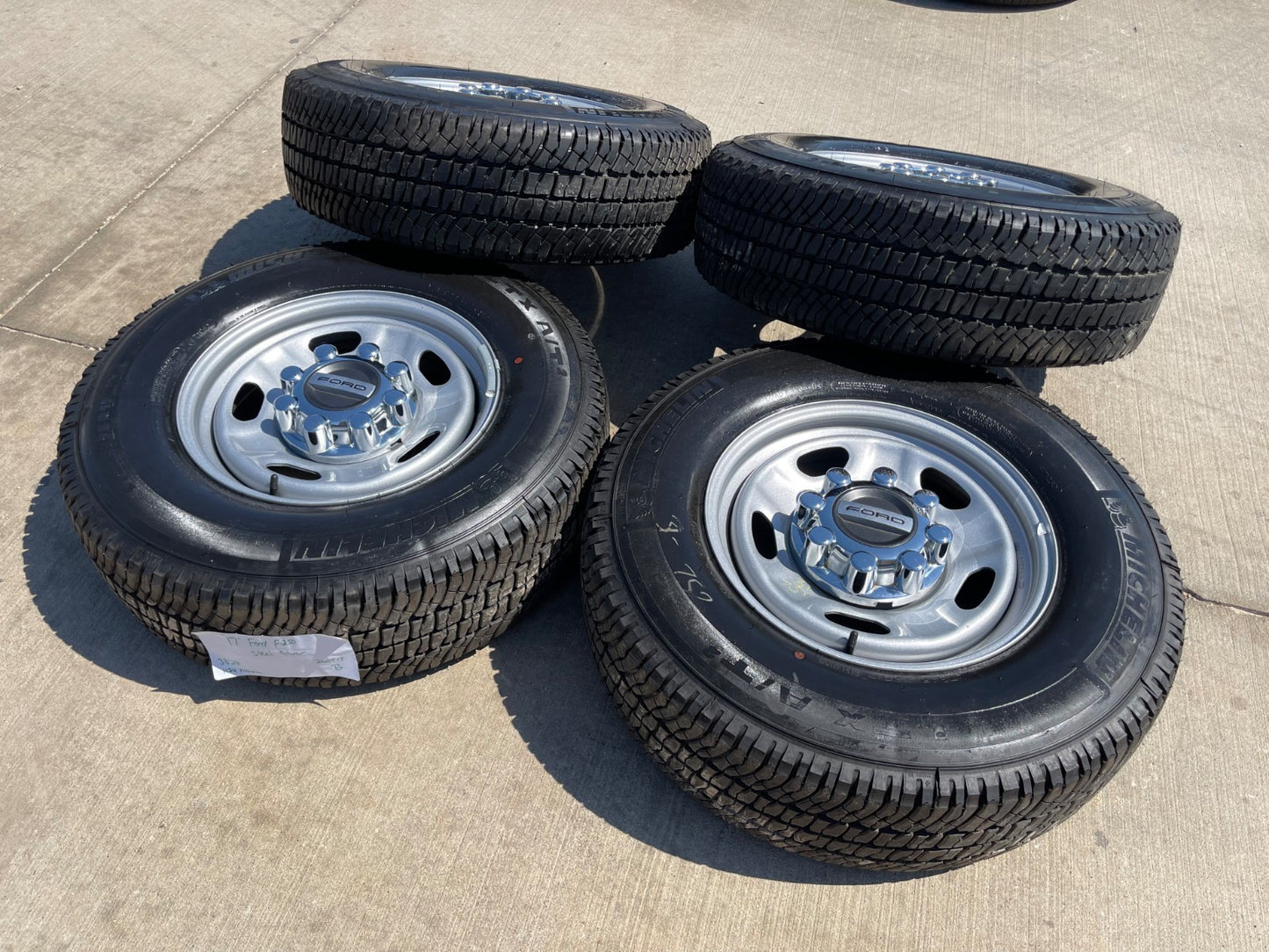 17" Ford F-250 F-350 OEM 3828 wheels rims tires MICHELIN 2023 2024 2025 2026 NEW