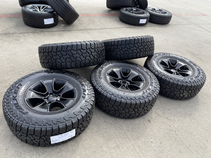 (5) 17" Jeep Wrangler Rubicon OEM 96226 wheels rims Gladiator FALKEN A/T3 NEW