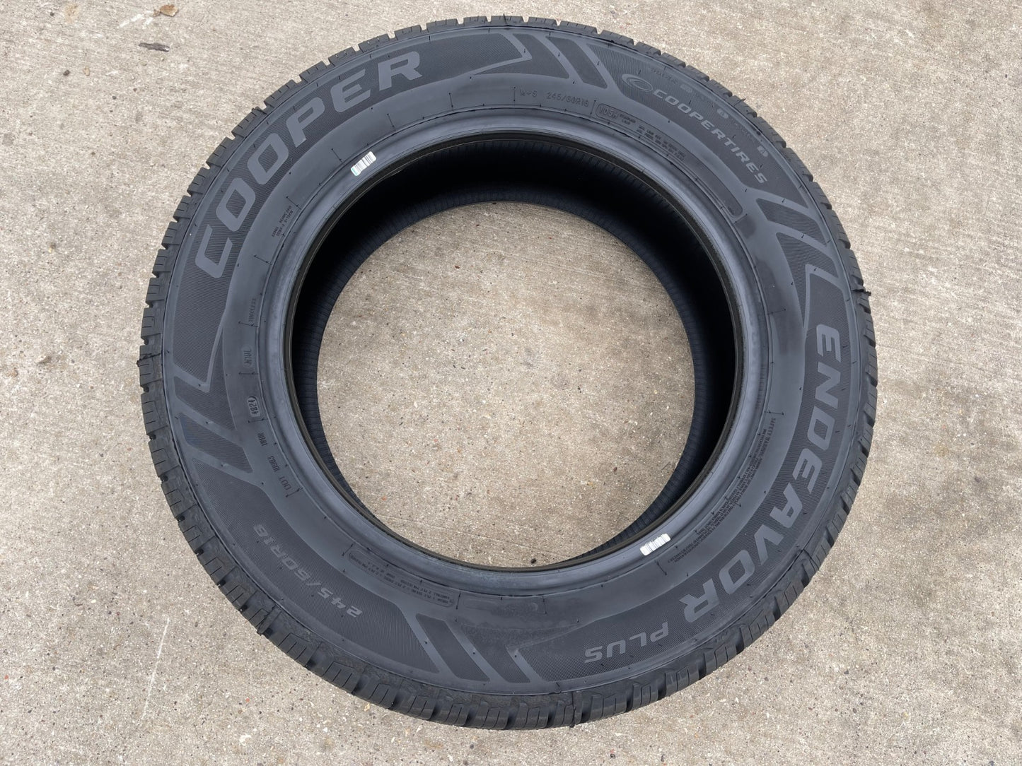 (1) 245/60/18 Cooper Endeavor Plus tire 245/60r18 105H M+S NEW