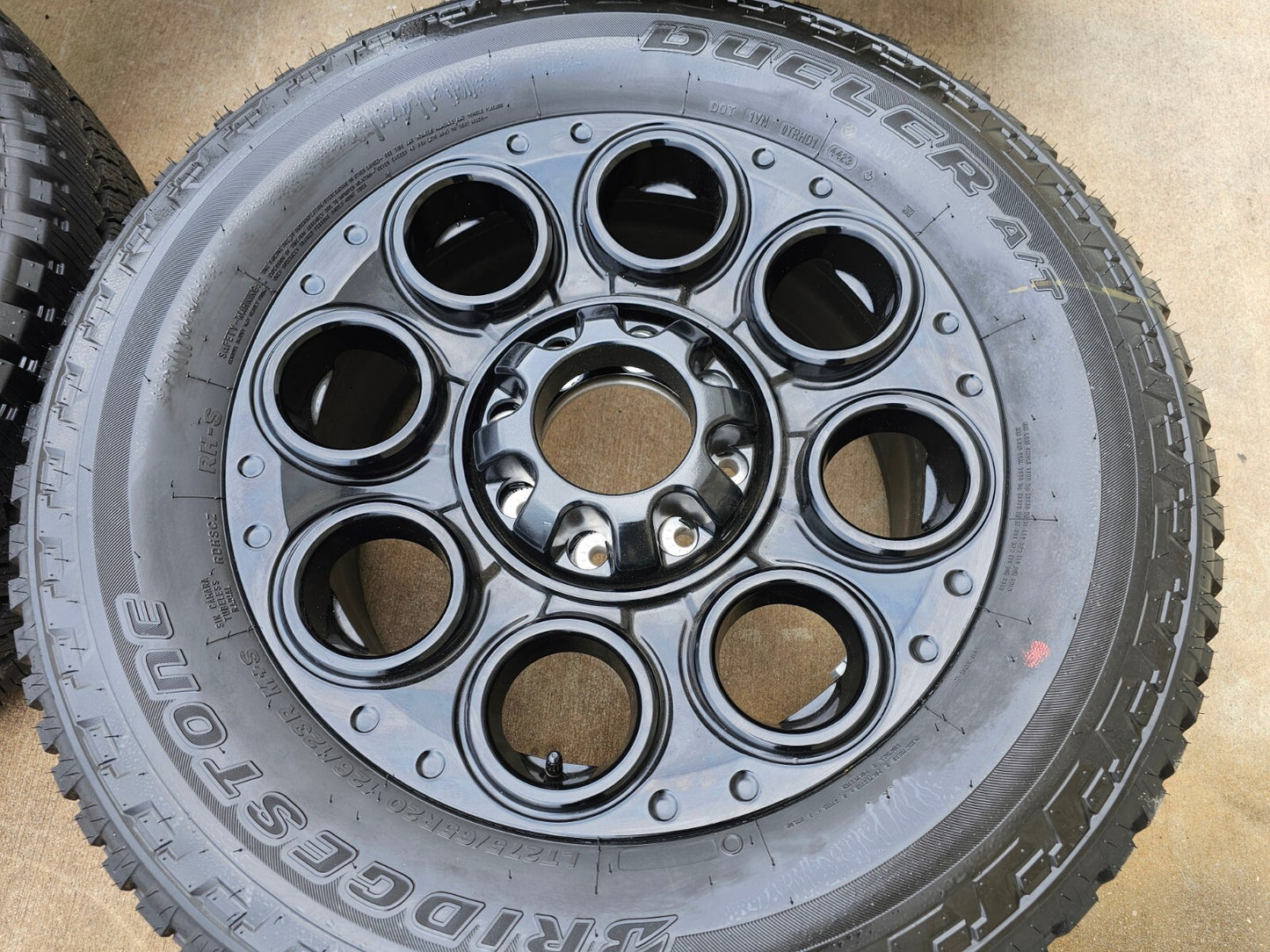 20" Ford F-250 F-350 OEM black LARIAT wheels rims 10299 tires BRIDGESTONE NEW