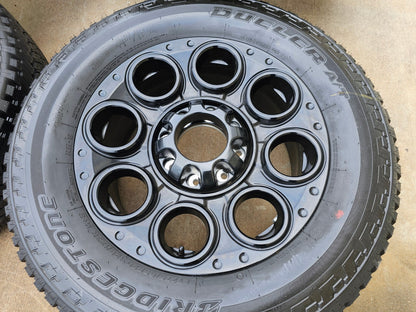 20" Ford F-250 F-350 OEM black LARIAT wheels rims 10299 tires BRIDGESTONE NEW