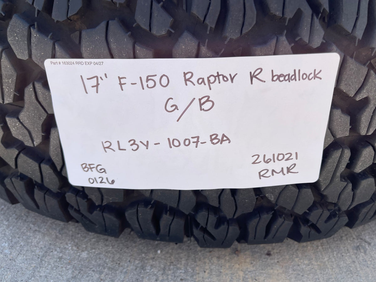 17" Ford F-150 Raptor R OEM BEADLOCK rims wheels 2025 2026 2027 BFG 37"