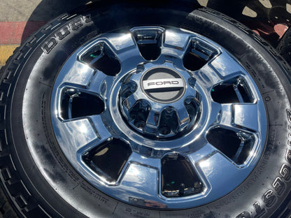 20" Ford F-250 F-350 OEM 10295 25085 10552 chrome Lariat wheels rims tires