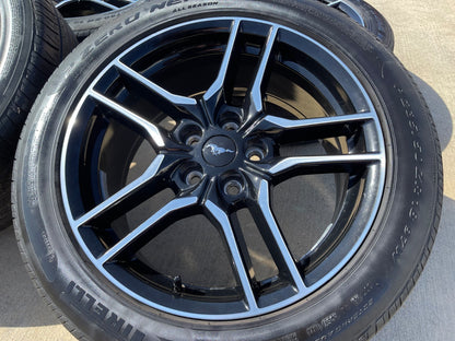 18" Ford Mustang GT OEM 10157 BLACK wheels rims SET 2021 2022 2023 2025 2026