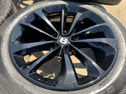 21" Bentley Bentayga OEM wheels rims black Mulliner Continental Flying Spur GT