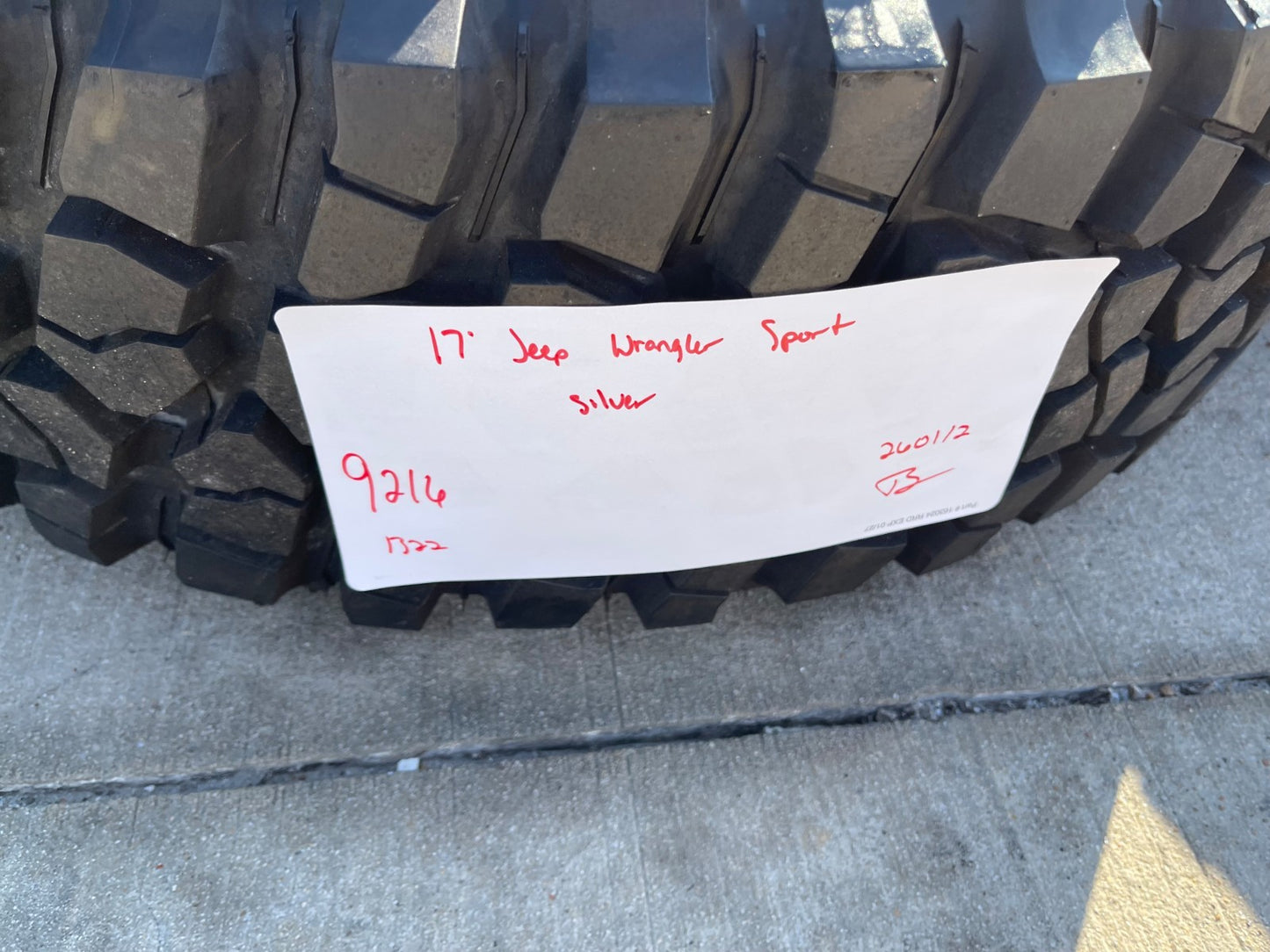 17" Jeep Wrangler Rubicon OEM wheels rims 9216 Gladiator BFG KM2 M/T