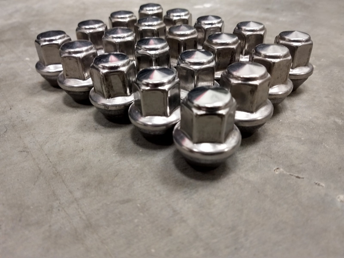 (20) 14x1.5 OEM Ford lug nuts polished Mustang OE 2015-2027