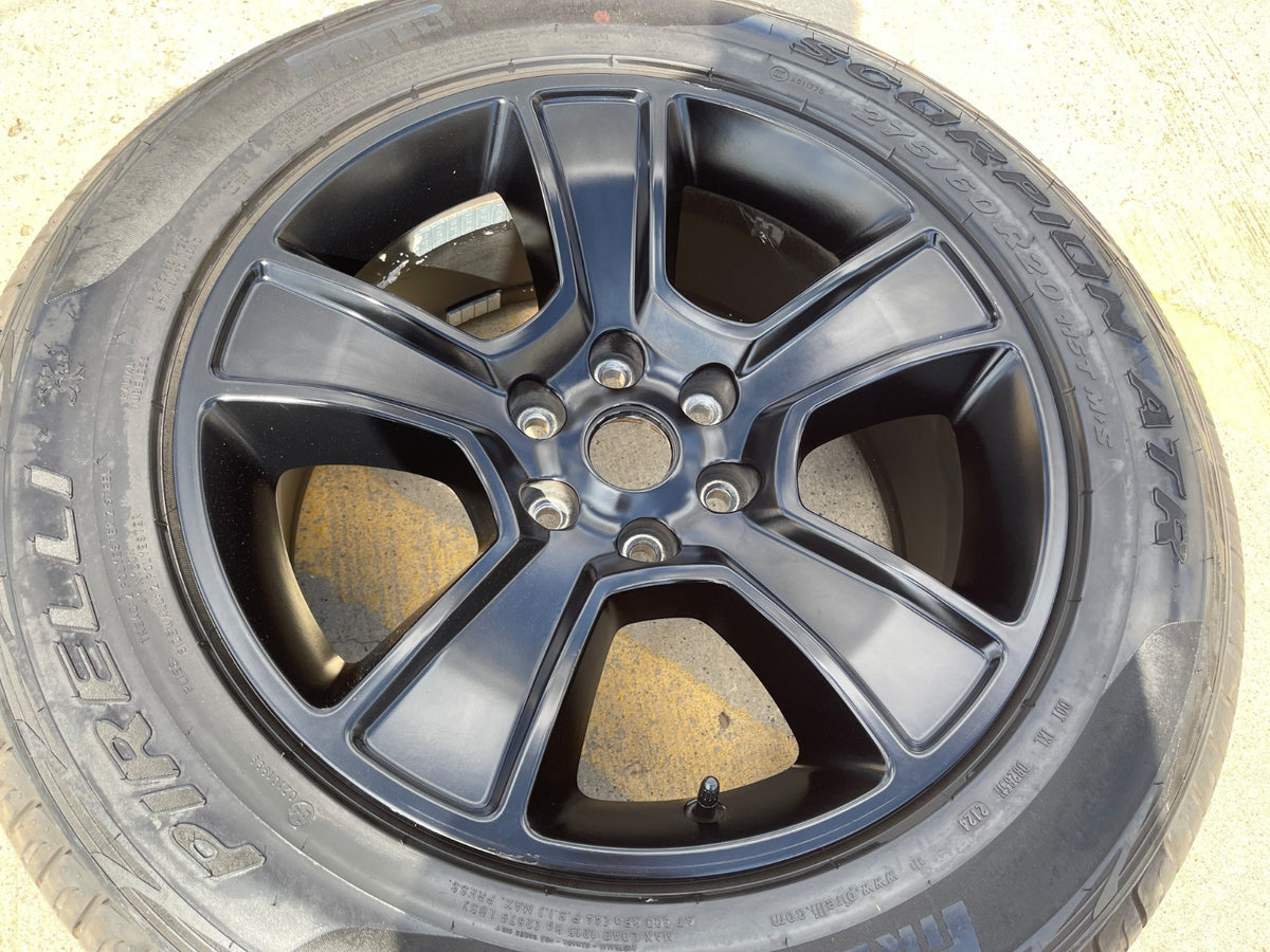 20" Dodge Ram 1500 OEM LIMITED Black 2676 2723 wheel rim PIRELLI A/TR single
