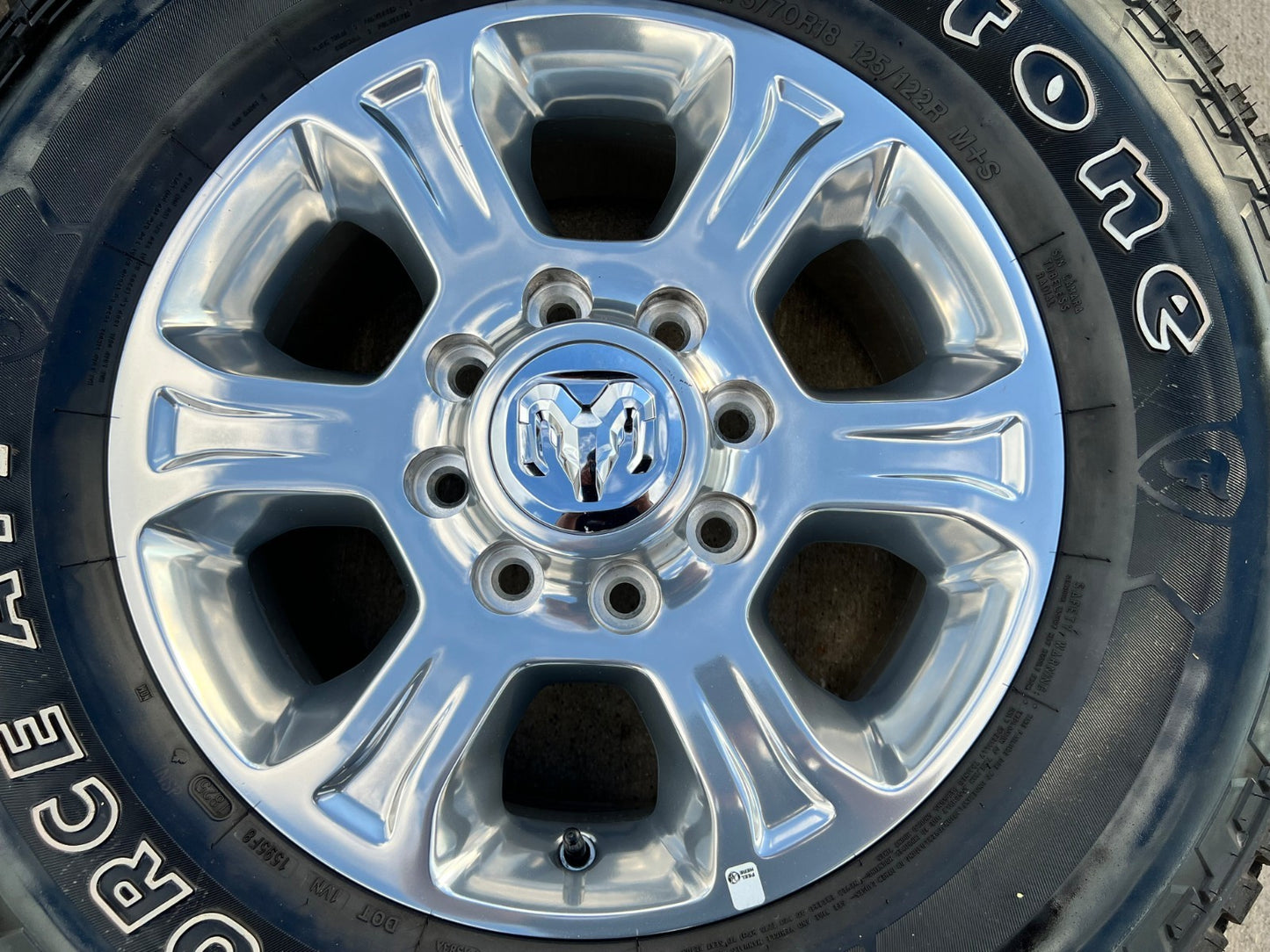 18" Ram 2500 3500 Laramie Power Wagon OEM wheels rims 2692 FIRESTONE A/T2 NEW