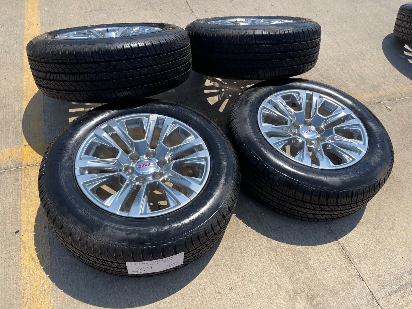20" GMC Sierra Yukon Denali OEM 5917 wheels rims SET Chevy tires NEW