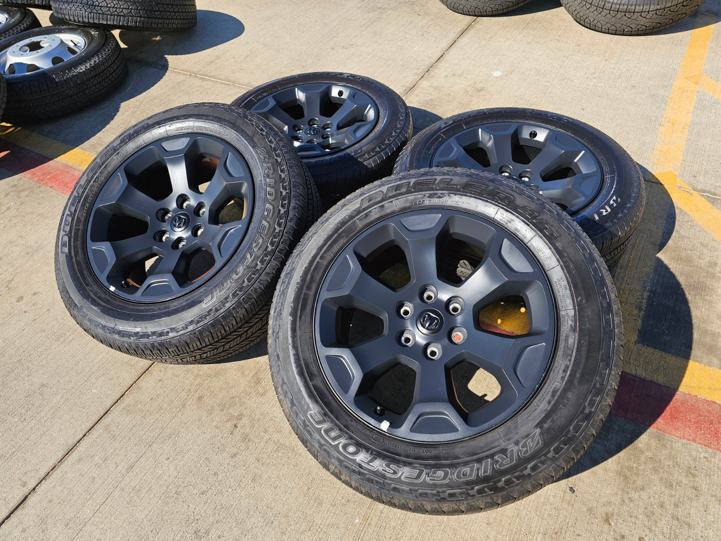 20" Dodge Ram 1500 OEM Laramie Black 2680 wheels rims 2022 2023 2024 2025 2026