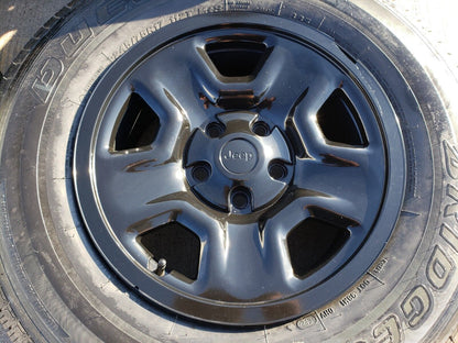 17" Jeep Wrangler SPORT OEM wheels rims tires 9240 9220 black NEW