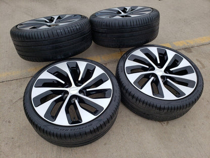 21" Lucid Air OEM Grand Touring black wheels rims tires 5x120 2022 2023 2024 NEW