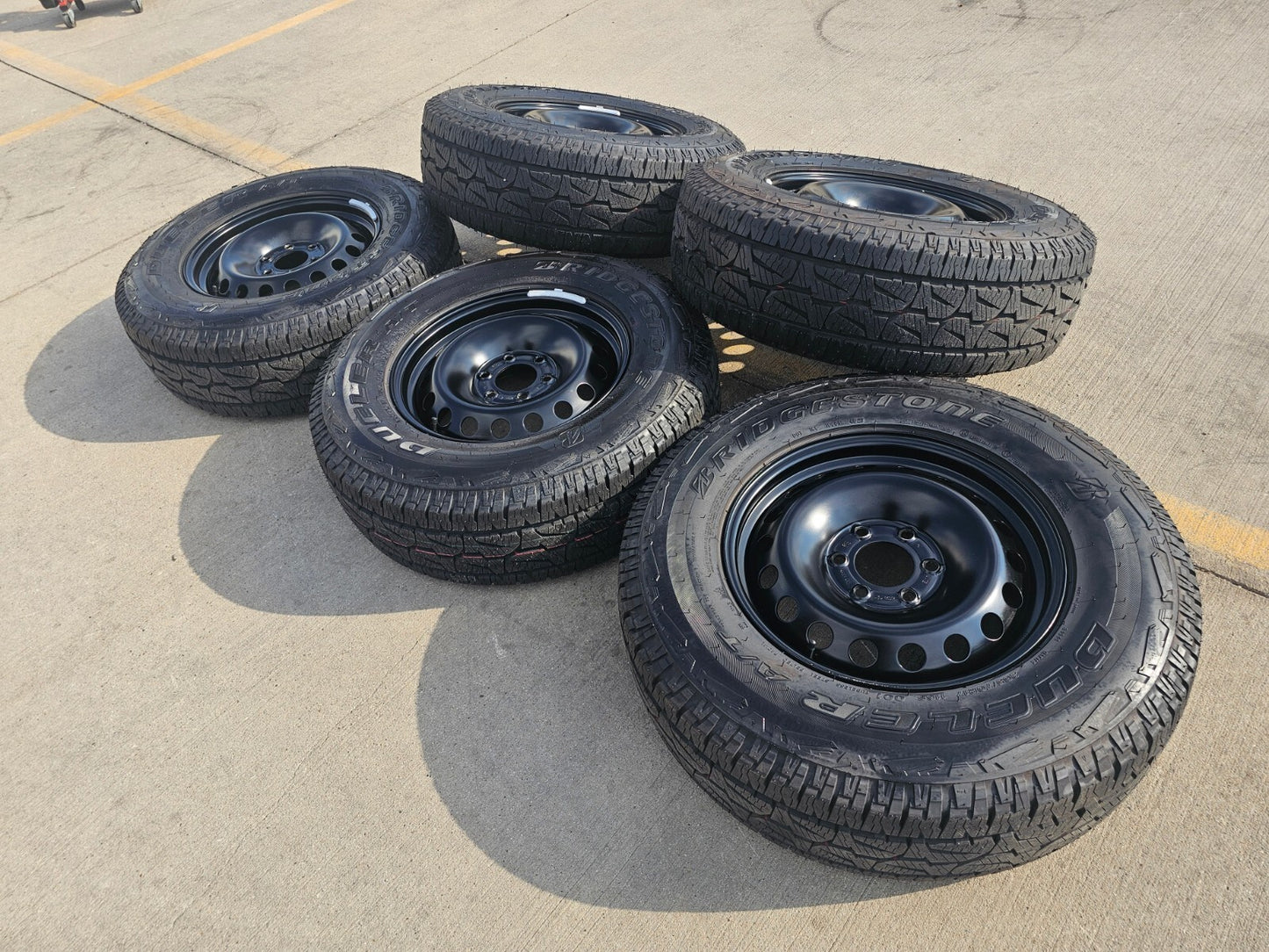 (4) 17" INEOS Grenadier OEM steel wheels rims tires 2023 2024 2025 2026 NEW