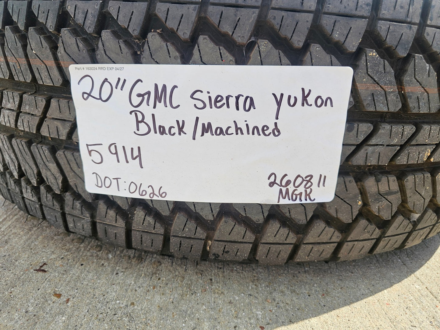 20" GMC Sierra Yukon AT4X Silverado OEM 5914 wheels rims SET BRIDGESTONE SET NEW