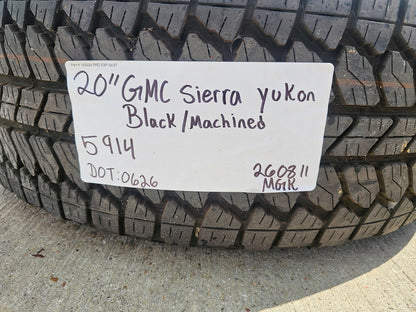 20" GMC Sierra Yukon AT4X Silverado OEM 5914 wheels rims SET BRIDGESTONE SET NEW