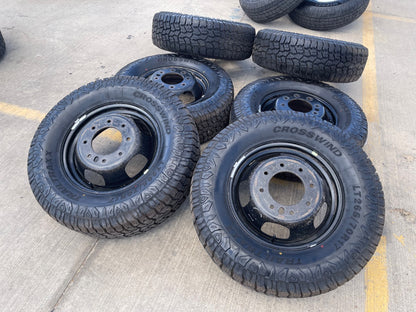 17" Dodge Ram 3500 Dually Laramie 8x200 wheels rims 2703 2704 OEM SET