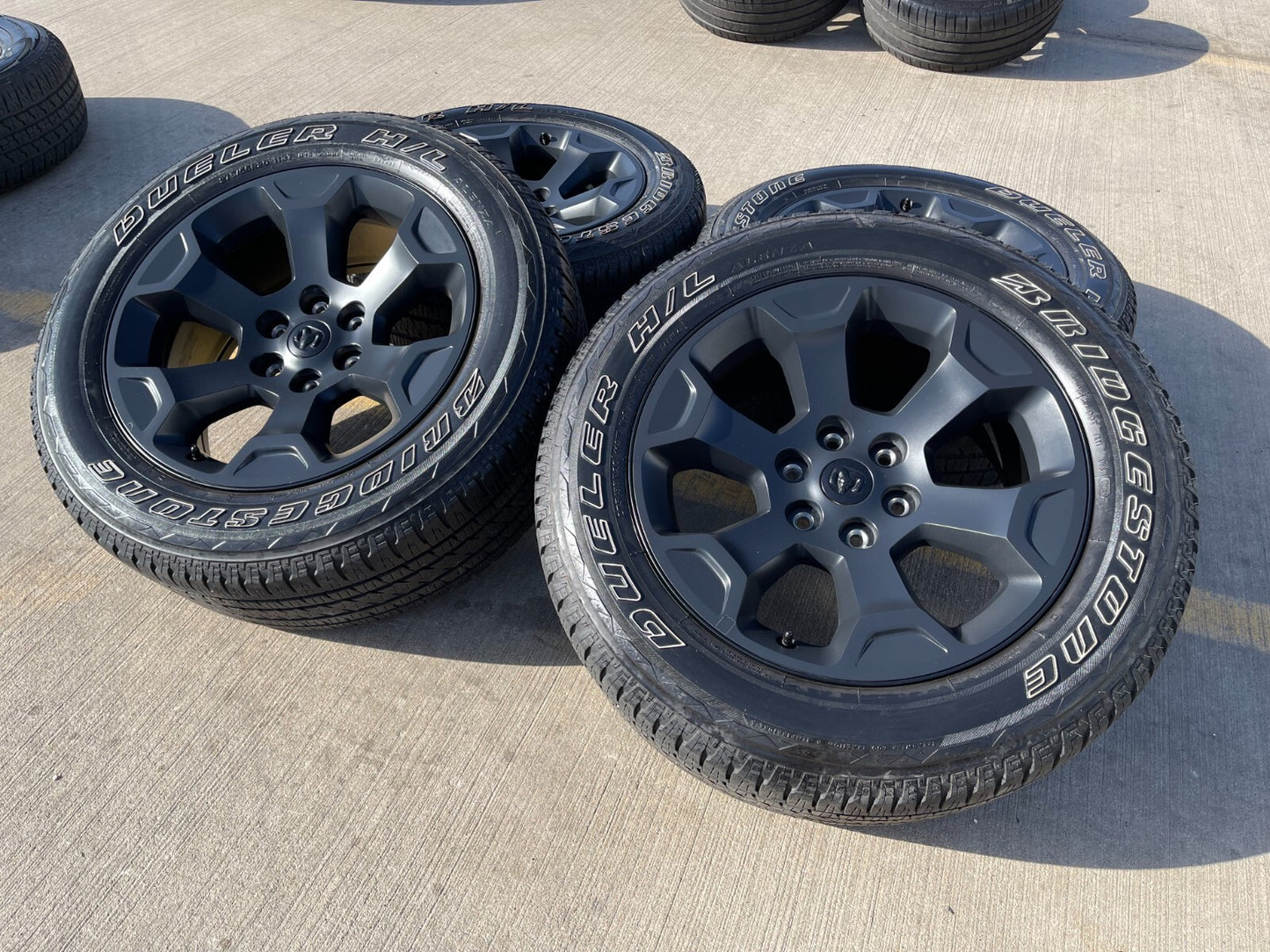 20" Dodge Ram 1500 OEM Laramie Black 2680 wheels rims 2022 2023 2024 2025 2026