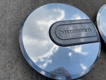 (1) 18" Hummer H2 2500 OEM C6309P center cap 2002 2003 2004 2005 2006