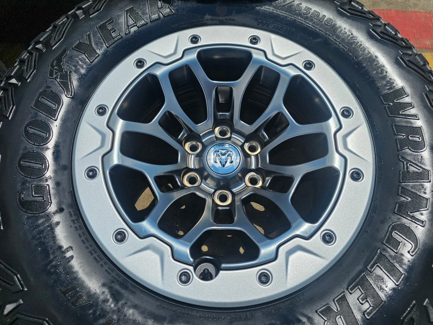 18" Dodge Ram 1500 RHO TRX Beadlock OEM wheel rim 2735 tires 2023 2024 2025 2026