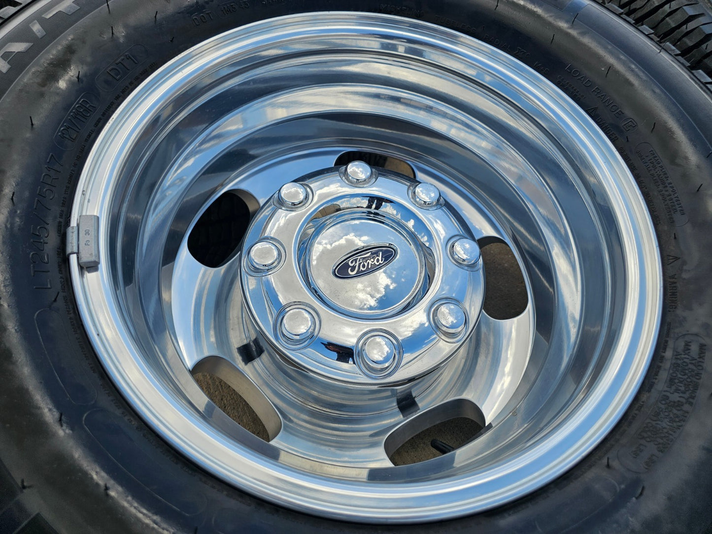 17" Ford F-350 Dually OEM 10477 10478 rims wheels SET tires MICHELIN NEW