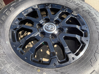 18" Toyota Tundra TRD OEM black wheels rims 75273 Sequoia 2024 2025 TOYO AT3 NEW